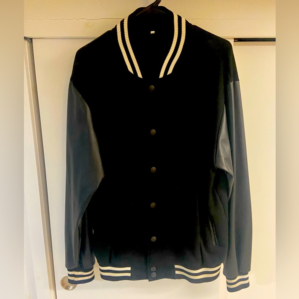Bomber/varsity jacket black